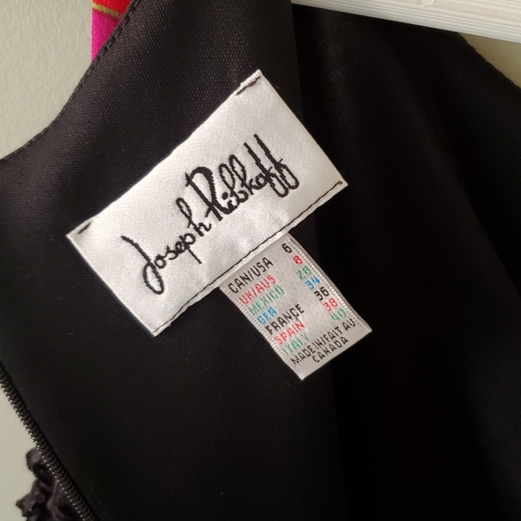 Joseph Ribkoff 6 Tropical Resortwear Vacation Silky Knit Flounce Hem Midi Dress - Picture 5 of 12